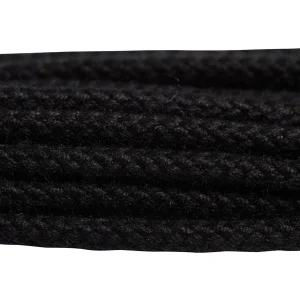 Black Braided Laces - 65cm