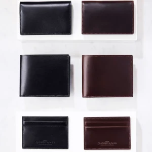 Folded Card Case Smooth Leather