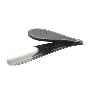 Shoe Horn - Black Leather