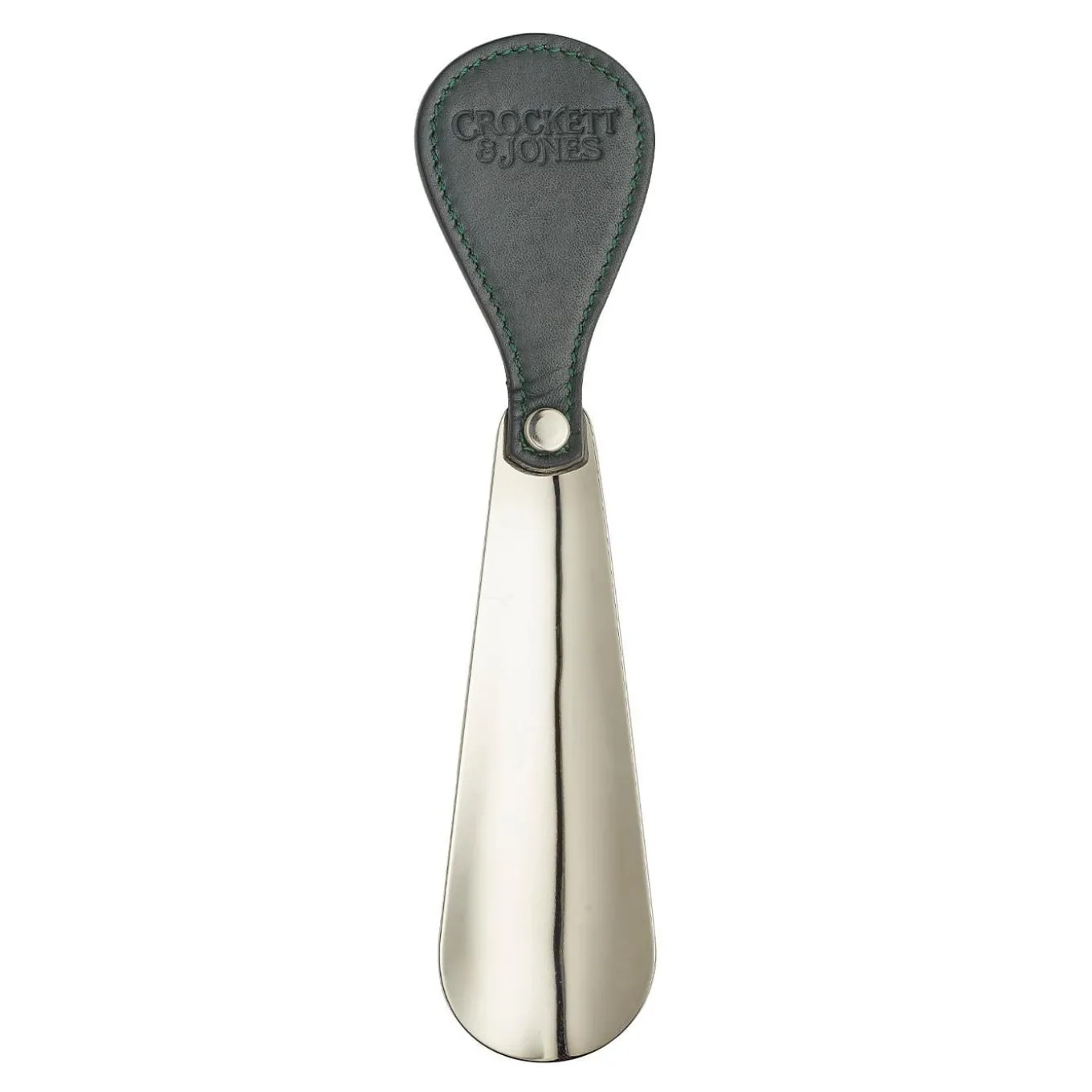 shoe_horn__green_leather_1.webp Shoe Horn - Green Leather