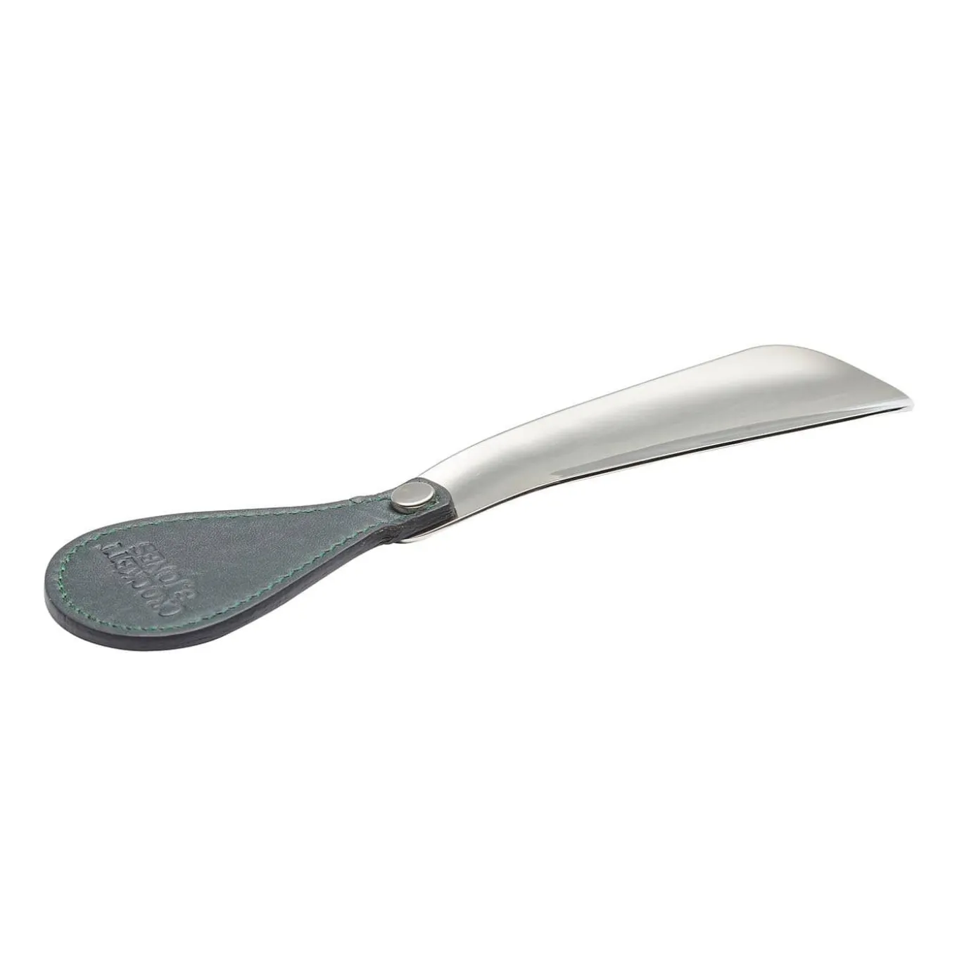 shoe_horn__green_leather_2.webp Shoe Horn - Green Leather